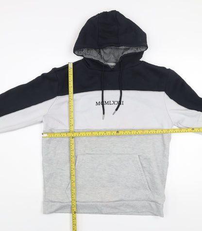 Mens UK Size XL Brave Soul Grey Pullover Hoodie