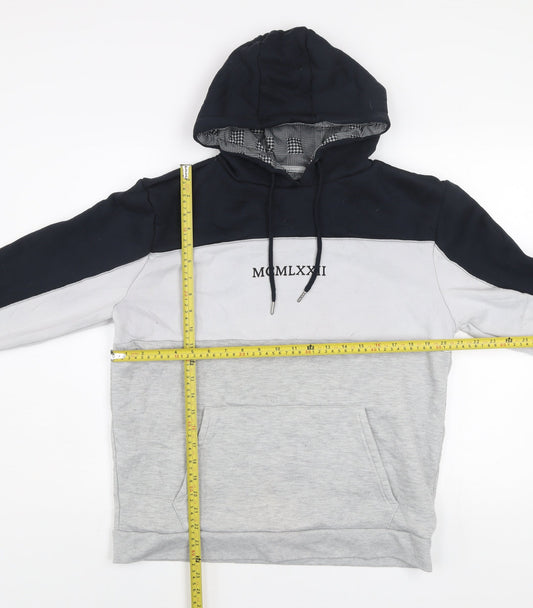 Mens UK Size XL Brave Soul Grey Pullover Hoodie