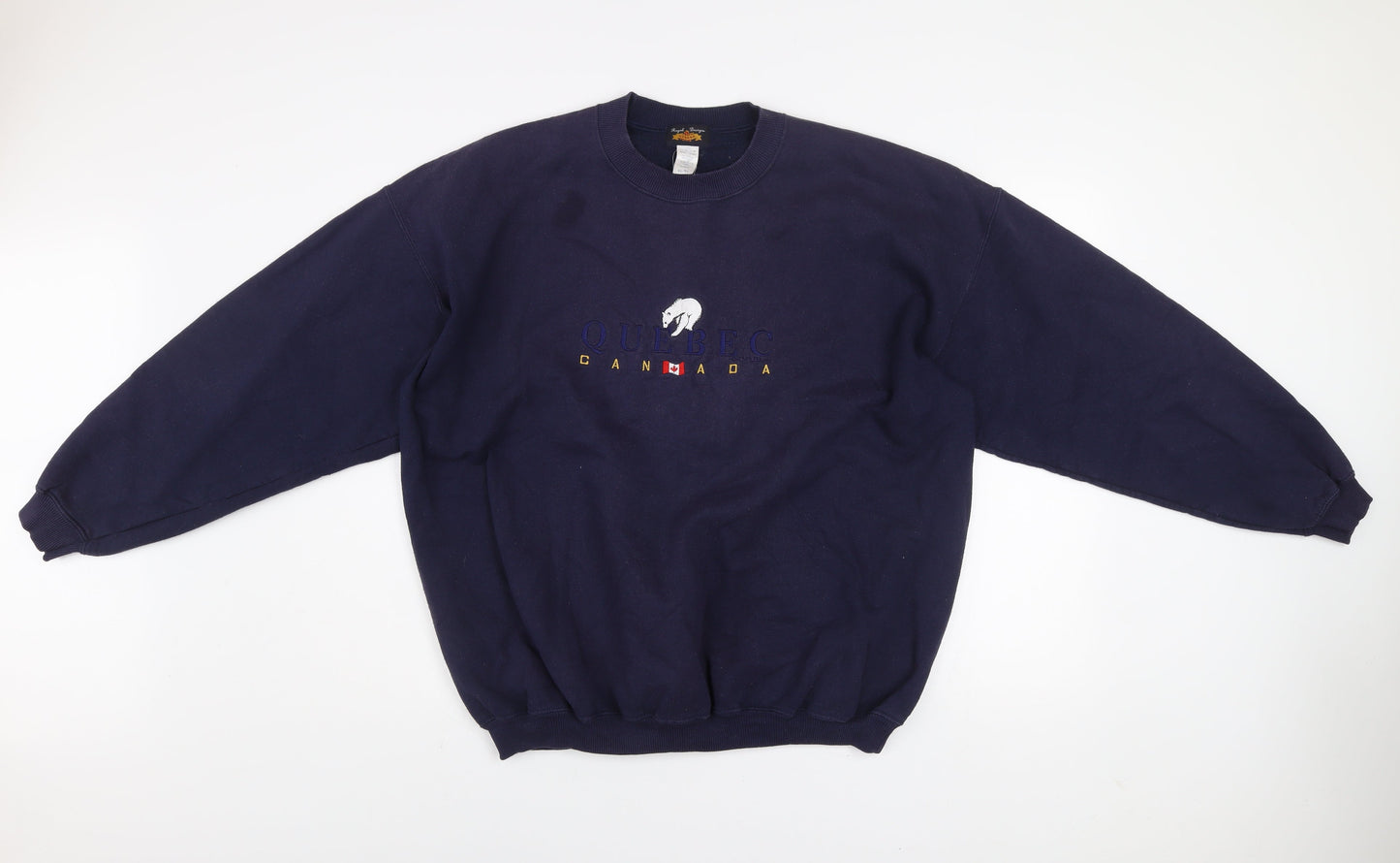 Mens UK Size XL Royal Designs Blue Pullover Sweatshirt