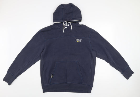 Mens UK Size L Everlast Blue Pullover Hoodie