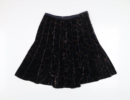 Womens UK Size 8 Anne Klein A-Line Velvet Skirt