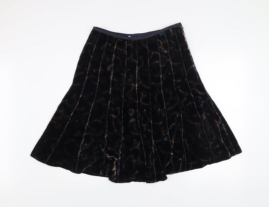 Womens UK Size 8 Anne Klein A-Line Velvet Skirt