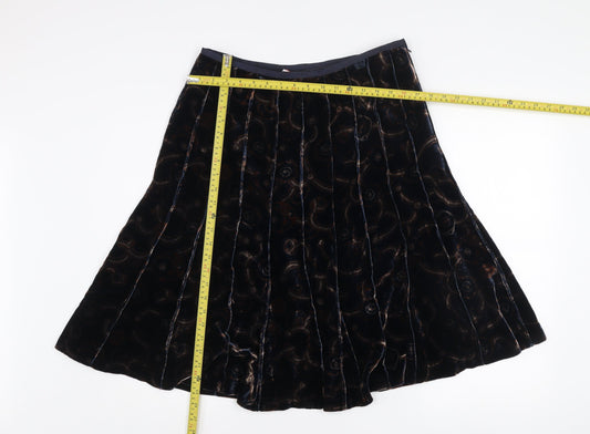 Womens UK Size 8 Anne Klein A-Line Velvet Skirt