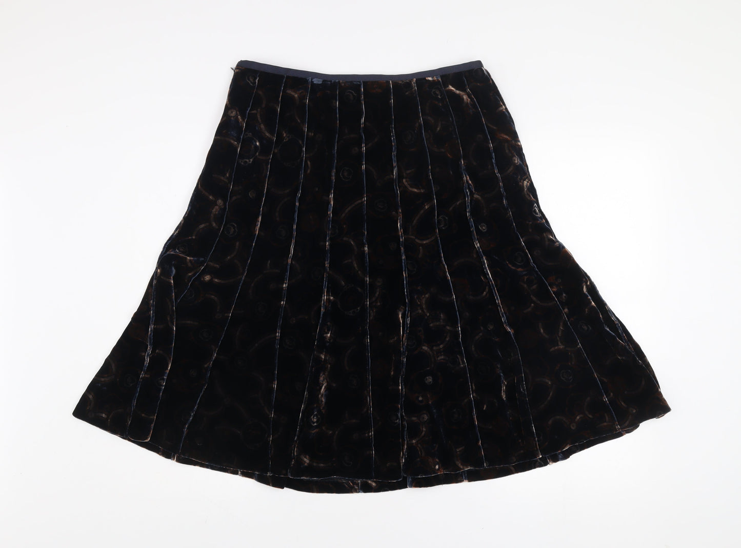 Womens UK Size 8 Anne Klein A-Line Velvet Skirt