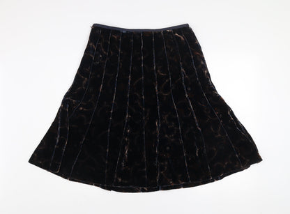 Womens UK Size 8 Anne Klein A-Line Velvet Skirt