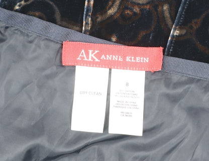 Womens UK Size 8 Anne Klein A-Line Velvet Skirt