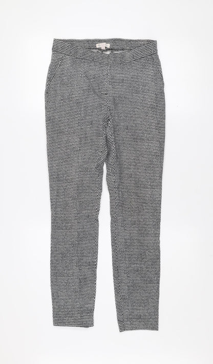 Womens UK Size 8 Lila Rose Slim Fit Casual Workwear Black Trousers