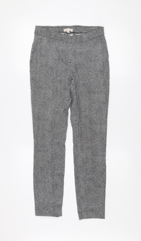 Womens UK Size 8 Lila Rose Slim Fit Casual Workwear Black Trousers