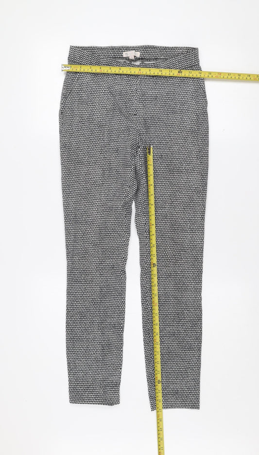 Womens UK Size 8 Lila Rose Slim Fit Casual Workwear Black Trousers