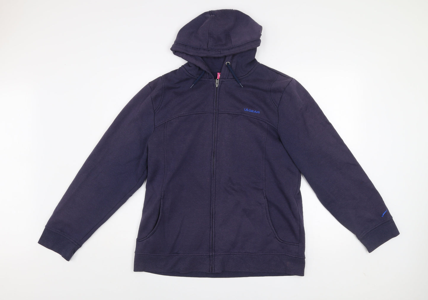 Womens UK Size 22 LA Gear Blue Full Zip Hoodie