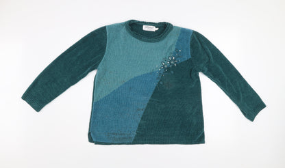Womens UK Size M Reflex Green Pullover Jumper