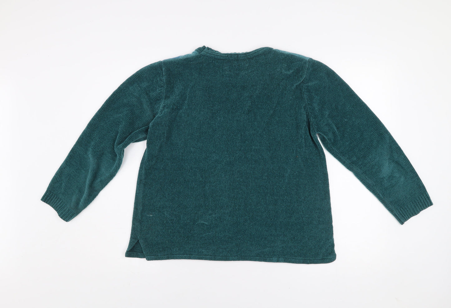 Womens UK Size M Reflex Green Pullover Jumper