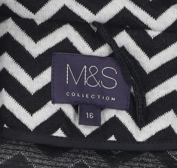 Womens UK Size 16 Marks and Spencer Black Basic Jacket