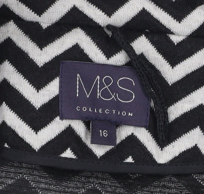 Womens UK Size 16 Marks and Spencer Black Basic Jacket