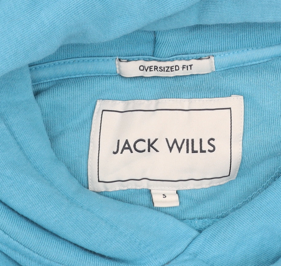 Mens UK Size S Jack Wills Blue Pullover Hoodie