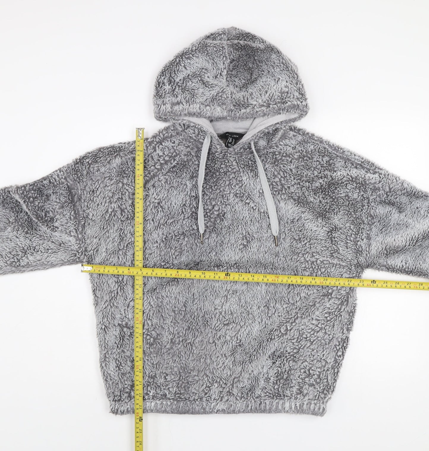 Womens UK Size M New Look Grey Pullover Hoodie