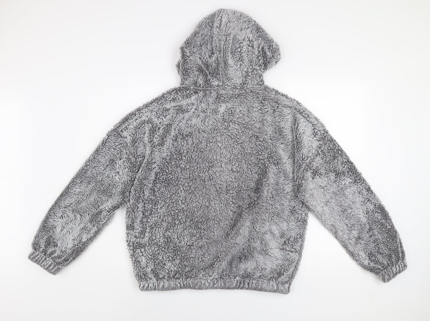 Womens UK Size M New Look Grey Pullover Hoodie