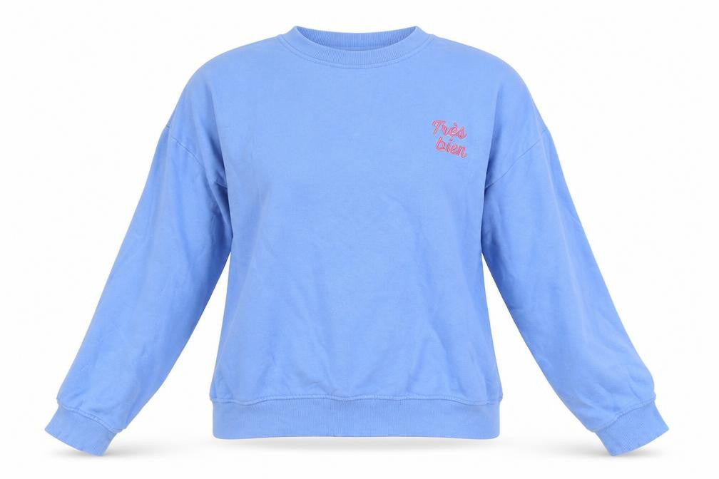 Womens UK Size XS H&M Blue Pullover Sweatshirt