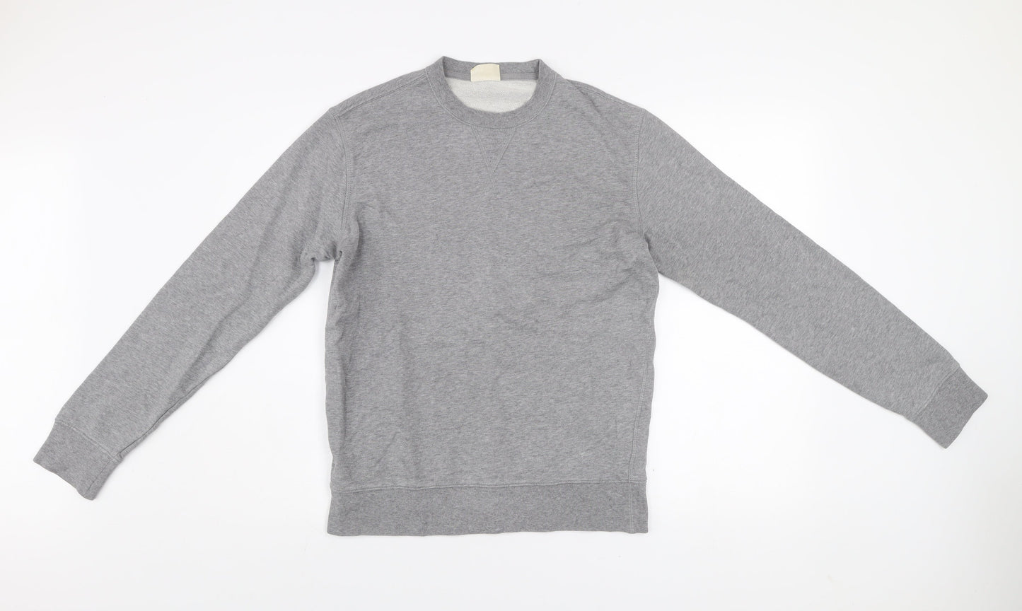 Mens UK Size S Marks and Spencer Grey Pullover Sweatshirt