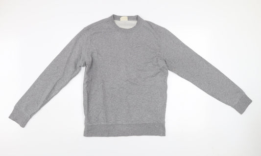 Mens UK Size S Marks and Spencer Grey Pullover Sweatshirt