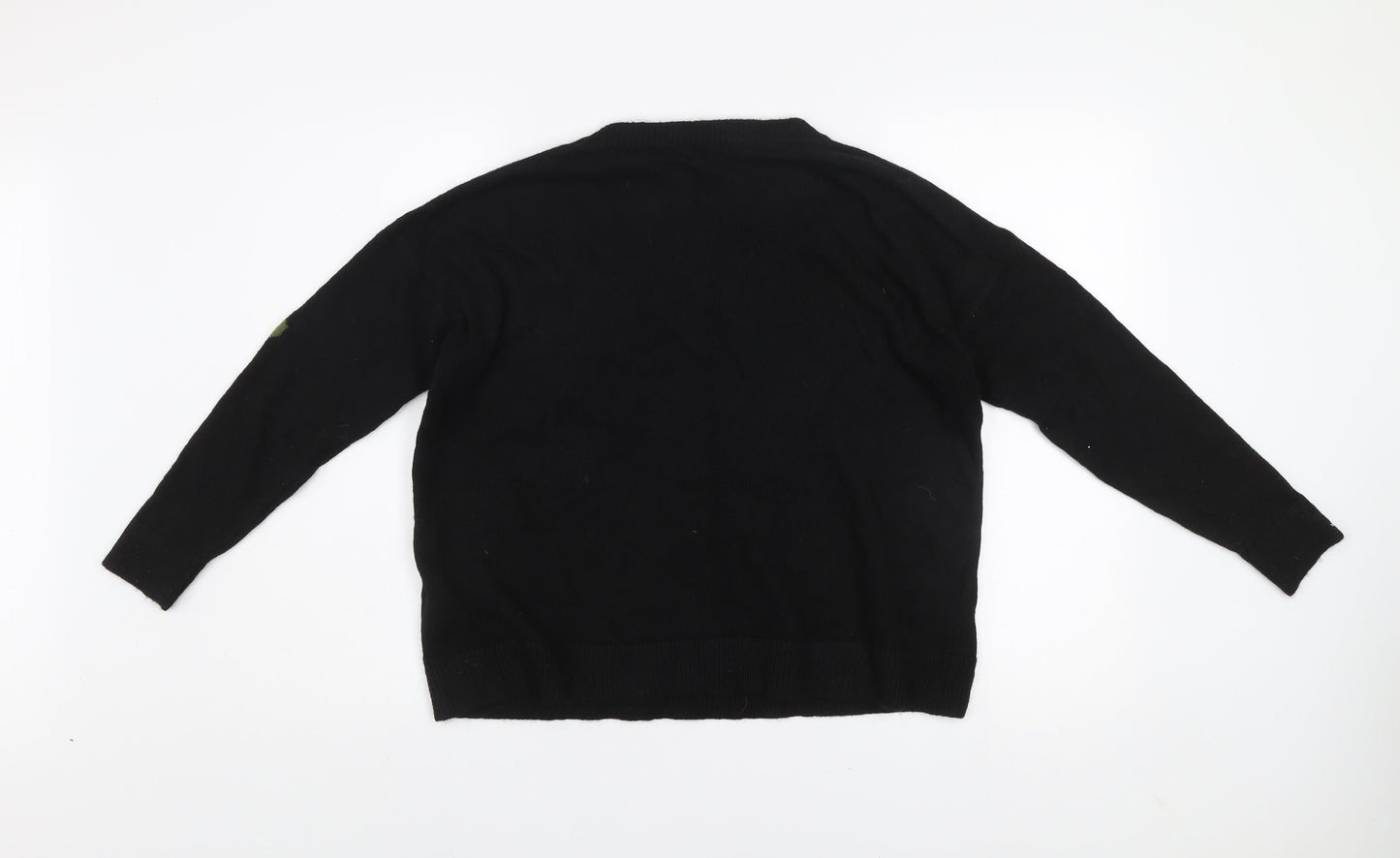 Womens UK Size 12 Pepper & Mint Black Pullover Jumper