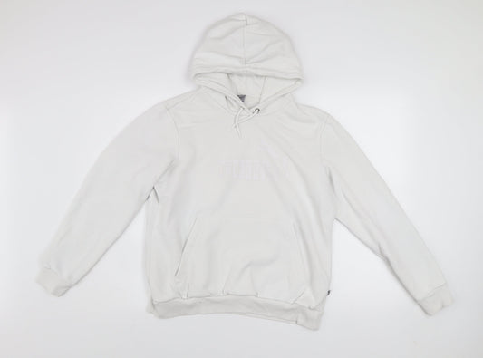 Womens UK Size XL PUMA White Pullover Hoodie