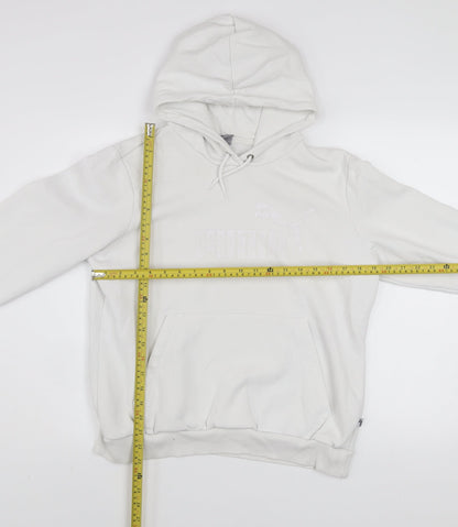 Womens UK Size XL PUMA White Pullover Hoodie