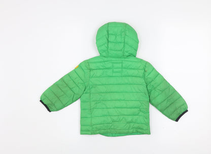 Baby GAP Unisex Green 18-24 Months Hooded Puffer Jacket