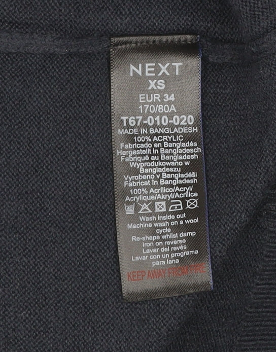 Womens UK Size XS NEXT Black Pullover Jumper