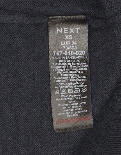 Womens UK Size XS NEXT Black Pullover Jumper