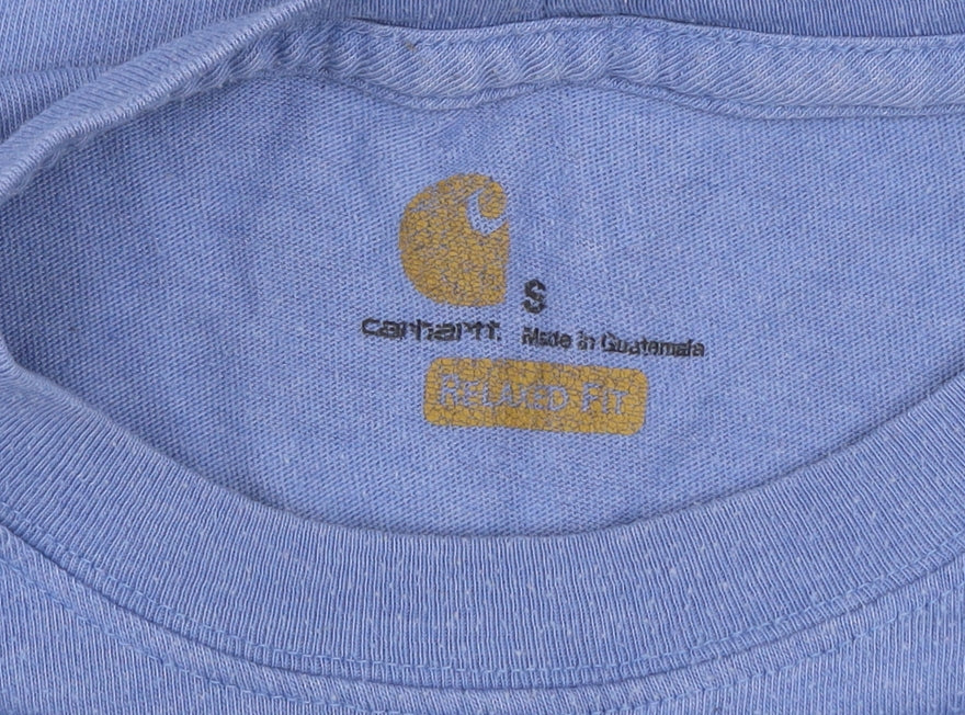 Mens UK Size S Carhartt Blue  T-Shirt