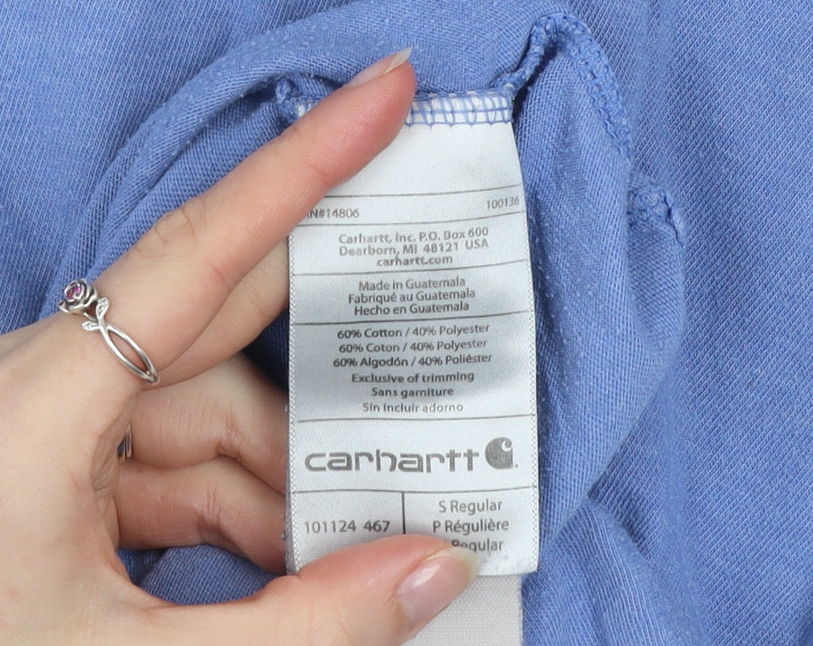 Mens UK Size S Carhartt Blue  T-Shirt