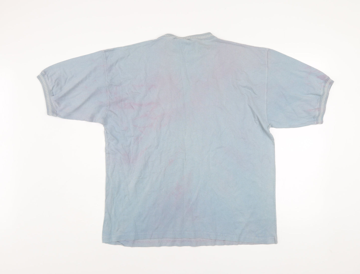 Watsons Heavies Men's Blue Vintage Cotton Crew Neck T-Shirt One Size