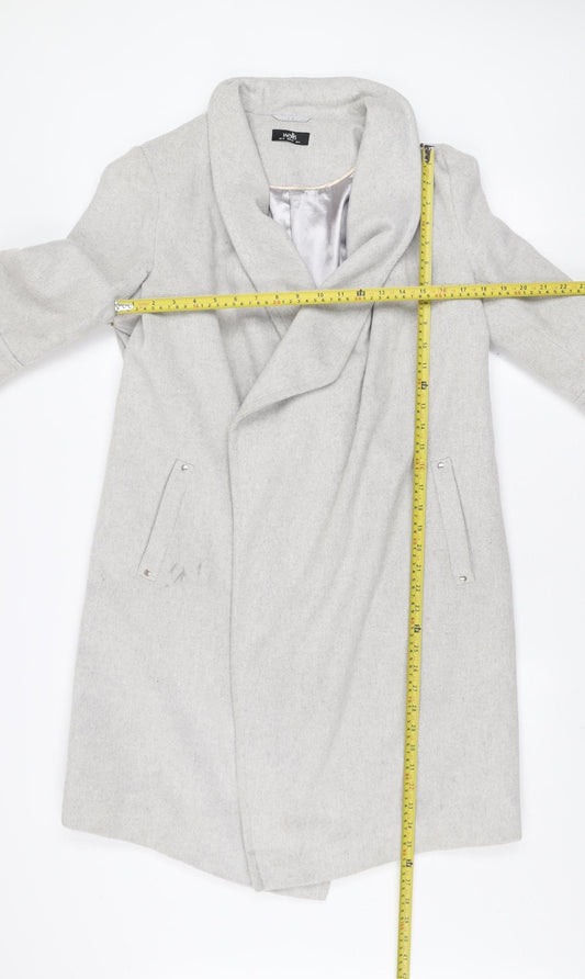 Womens UK Size 12 Wallis Grey Overcoat