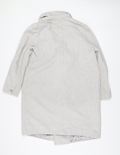 Womens UK Size 12 Wallis Grey Overcoat