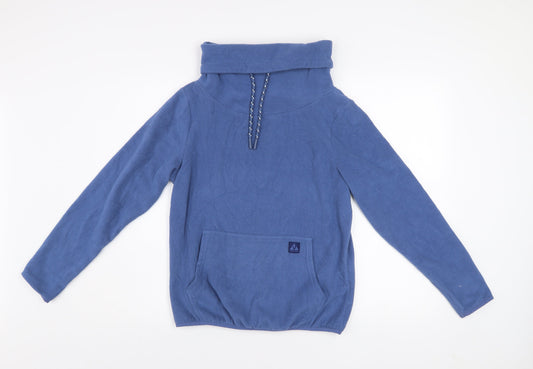 Ayacucho Womens Blue Cayley Pullover Fleece Hoodie XS