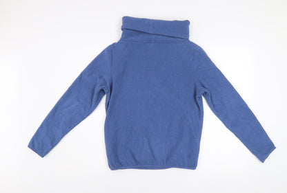 Ayacucho Womens Blue Cayley Pullover Fleece Hoodie XS