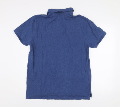 Polo Ralph Lauren Men's Blue Slim Fit Cotton Short Sleeve Polo Shirt XL