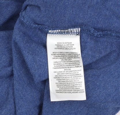 Polo Ralph Lauren Men's Blue Slim Fit Cotton Short Sleeve Polo Shirt XL