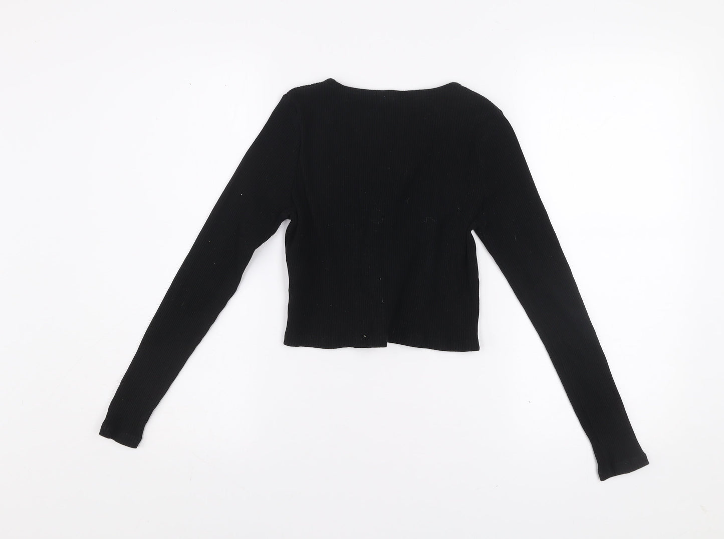 Cotton On Women’s Black V-Neck Button Cardigan XS