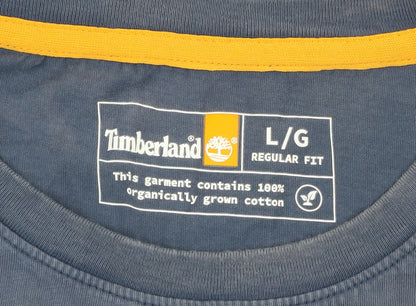 Timberland Men's Blue Regular Fit Cotton T-Shirt Size L