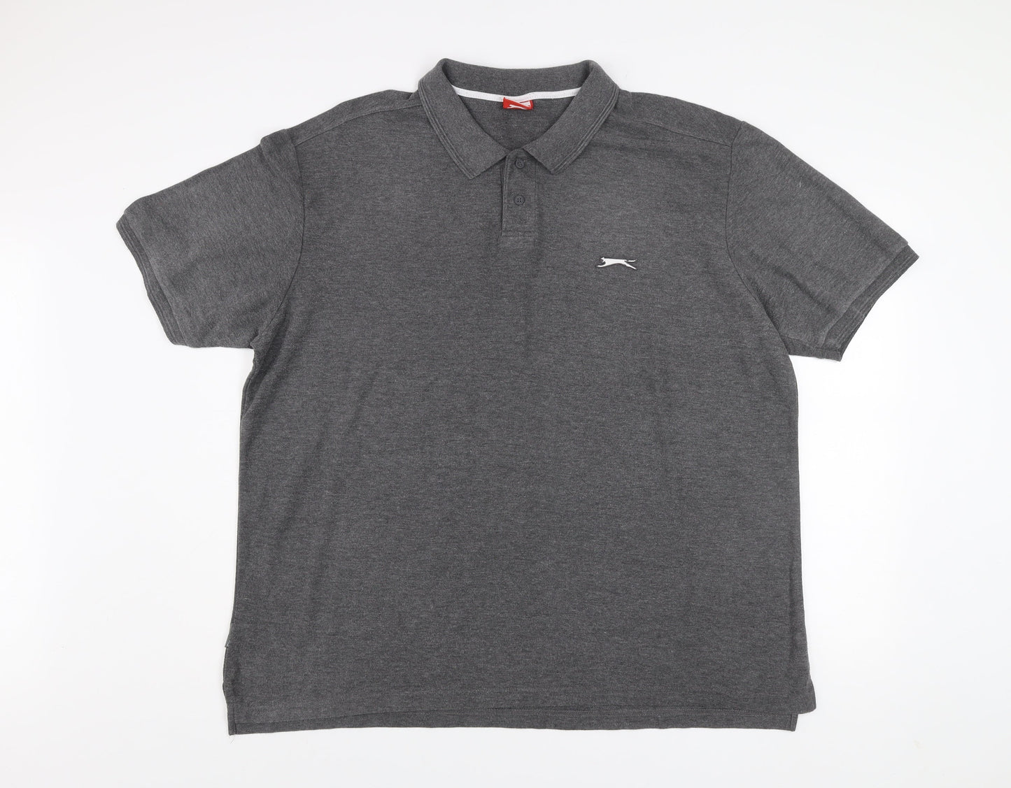 Slazenger Men’s Grey 3XL Polo Shirt Casual Short Sleeve Regular Fit