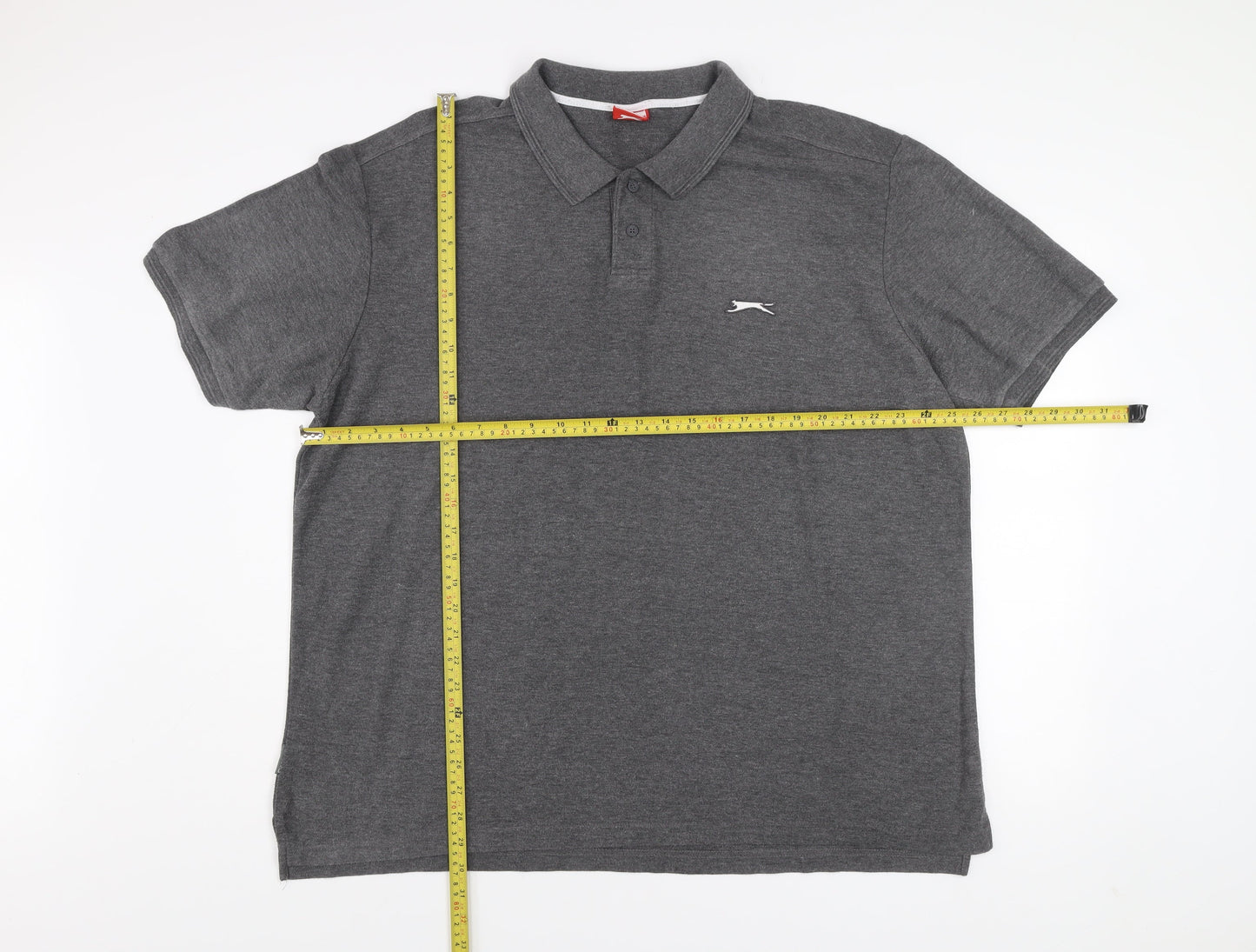 Slazenger Men’s Grey 3XL Polo Shirt Casual Short Sleeve Regular Fit