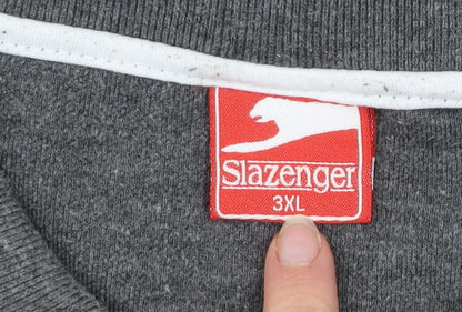 Slazenger Men’s Grey 3XL Polo Shirt Casual Short Sleeve Regular Fit