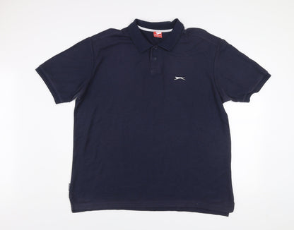Slazenger Men's Blue 3XL Polo Shirt Short Sleeve Classic Fit