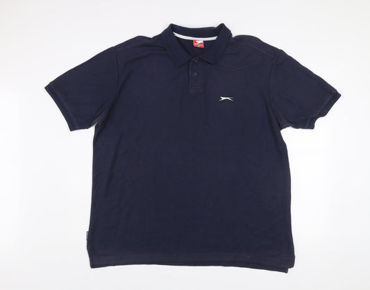 Slazenger Men's Blue 3XL Polo Shirt Short Sleeve Classic Fit