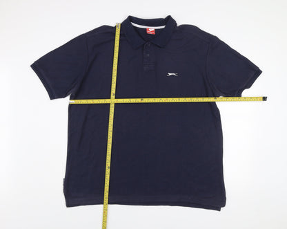 Slazenger Men's Blue 3XL Polo Shirt Short Sleeve Classic Fit