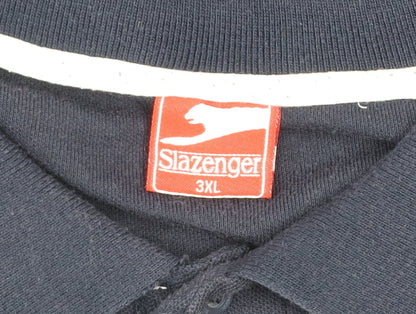 Slazenger Men's Blue 3XL Polo Shirt Short Sleeve Classic Fit
