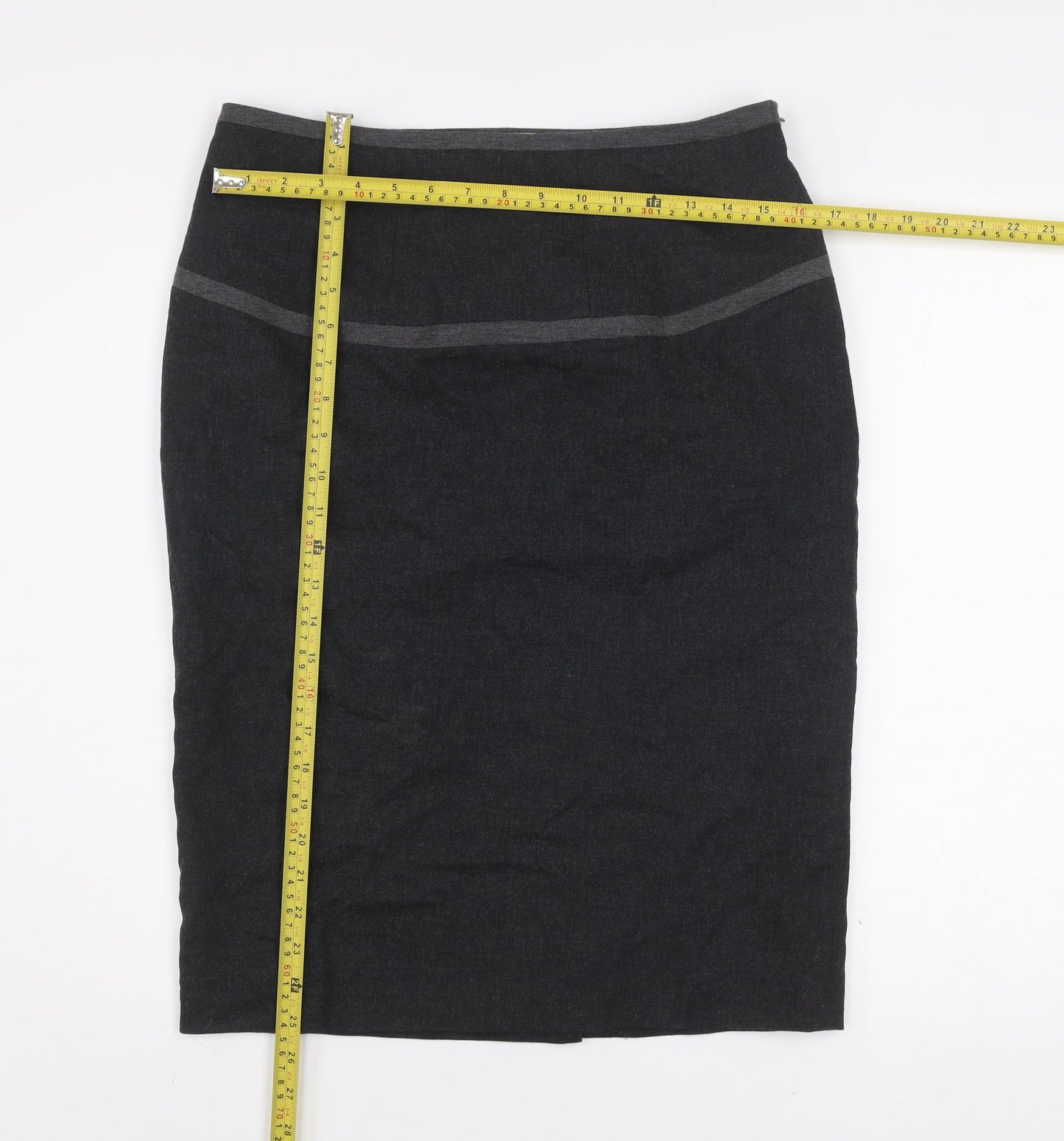 Womens UK Size 12 Pepperberry Straight & Pencil Twill Skirt