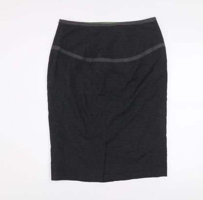 Womens UK Size 12 Pepperberry Straight & Pencil Twill Skirt